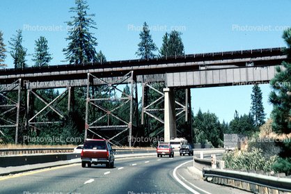 Interstate Highway I-80, Auburn, California, car, sedan, automobile, vehicles