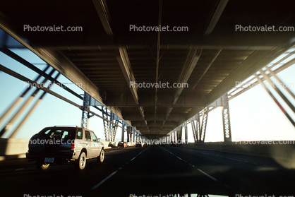 San Francisco Oakland Bay Bridge, car, sedan, automobile, vehicles