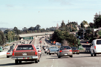 Interstate Highway I-580, Road, Roadway, Highway, cars, freeway, traffic jam