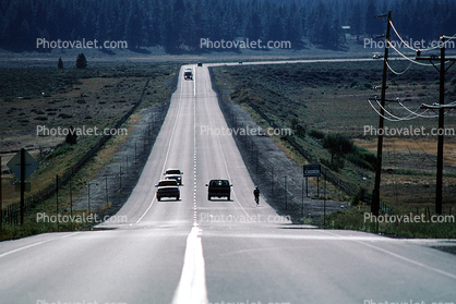 Road, Roadway, Highway, Vanishing Point, near Truckee, California