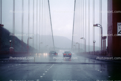Golden Gate Bridge, Road, Roadway, Highway, car