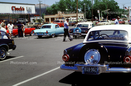 T-Bird, Ford Thunderbird, Cars, Automobiles, Vehicles, Chuck's Deli, Virginia, 1956, 1950s
