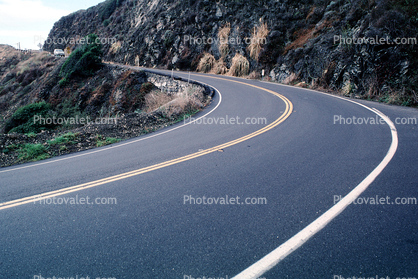 Road Curve, Roadway, Highway