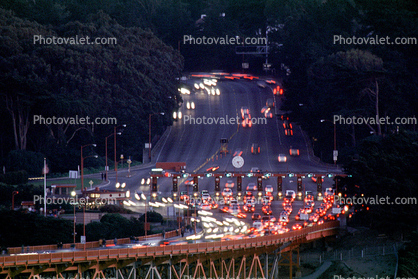 Toll Plaza, Golden Gate Bridge, traffic jam, congestion