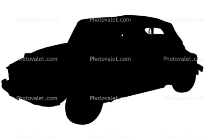 VW cabriolet, Volkswagen-Bug, Volkswagen-Beetle silhouette, logo, automobile, shape