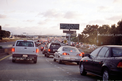 Interstate Highway I-680, Level-F traffic