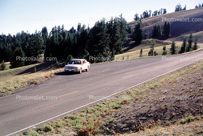 southern rim of Crater Lake, Road, Roadway, Highway