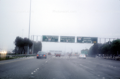 Fog, Level-A Traffic, Road, Roadway, Interstate Highway I-80