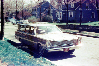 Ford Fairlane Station Wagon, Car, Vehicle, Automobile, 1960s
