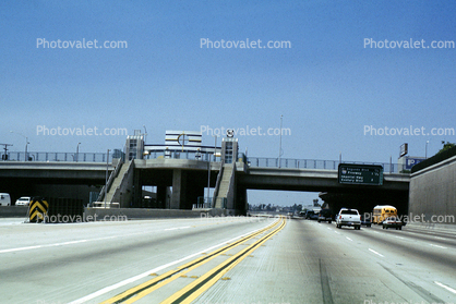 Freeway, Highway, Interstate, Road, stairs, overpass, HOV Lane