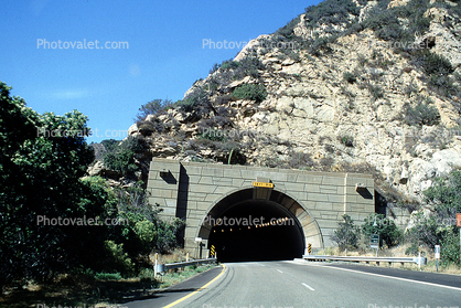 Gaviota Tunnel, Highway 101, heading north, Freeway, Highway, Interstate, Road
