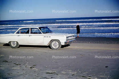 Buick, Beach, Waves, Ocean, Brownsville Texas, December 1965, 1960s
