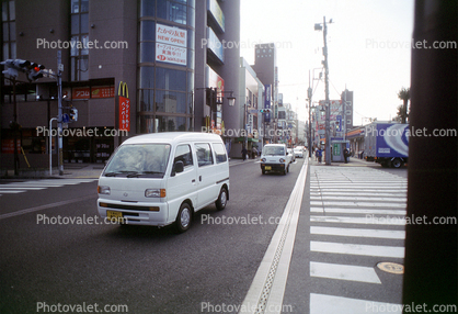 Van, car, vehicle, Narita, Street