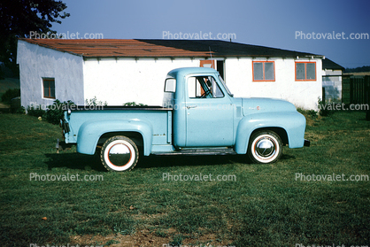 pickup truck, pick-up, Vehicle, Whitewall Tires, automobile, retro, 1950s