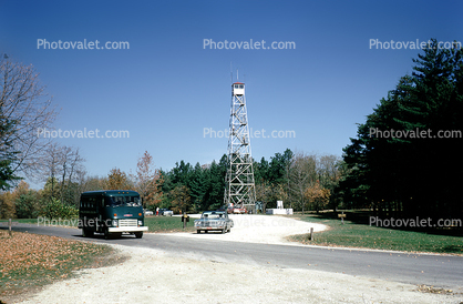 Road, Roadway, Highway, Watchtower, Watch Tower, Panel Van, lookout tower, 1966, Observation Tower