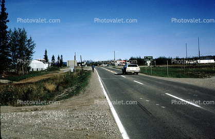 Car, Chevy Impala Station Wagon, Road, Roadway, Highway