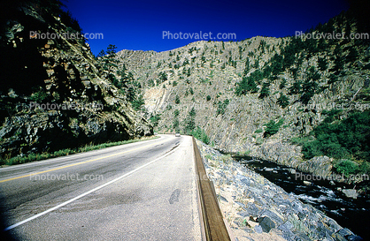river and road, Road, Highway, Estes Park, Colorado