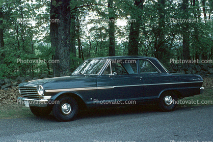 Chevy Nova, Parked Car, Chevy, Chevrolet, automobile, May 1963, 1960s