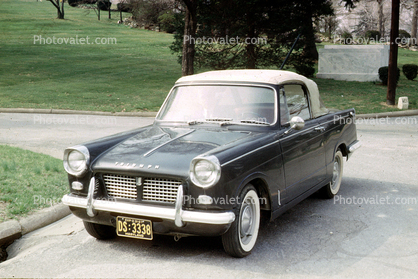 Triumph, Parked Car, Cabriolet, Minicar, mini, Convertible, whitewall tires, automobile, 1967, 1960s