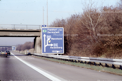 Frankfurt, Darmstadt, Heidelberg, Autobahn