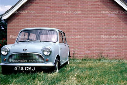Mini Cooper, tiny car, small, driver, automobile, September 1964, 1960s