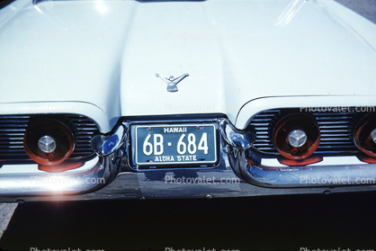 Ford Thunderbird, car, tail lights, automobile, vehicle, 1950s