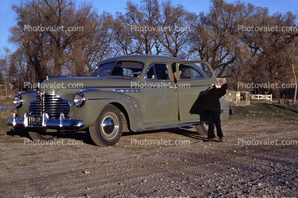 1941 Buick, four-door Sedan, Car, Indiana, 1949, 1940s