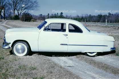 1950 Ford Custom Coupe, two-door car, automobile, 1950s