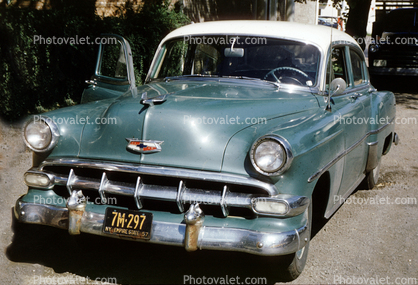 1954 Chevy Bel Air, four-door car, 1957, 1950s
