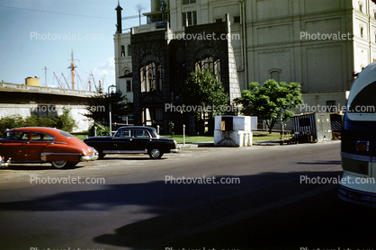 cars, building, 1950s