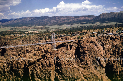Royal Gorge Bridge, Suspension Bridge, Colorado, June 1960