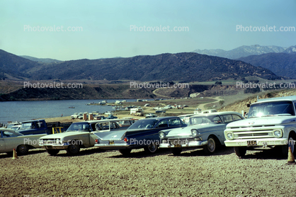 Ford, Cars, Lake, 1963, 1960s
