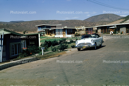Hussong's El Morro Cabanas, Motel, 1954 Buick Century, Car, Ensenada, Mexico, 1958, 1950s