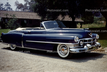 1953 Cadillac Series 62, two-door cabriolet, whitewall tires, 1950s