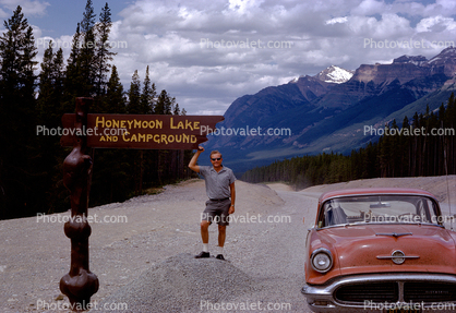 Oldsmobile, car, Honeymoon Lake and Campground, June 1963, 1960s