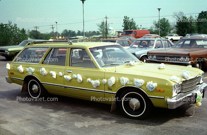 1978 Plymouth Volare Station Wagon, Car, puff balls, 1970s