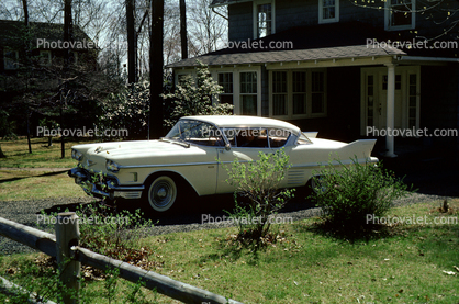 1959 Cadillac, car, fins, Livingston New Jersey, June 1962, 1960s