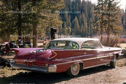 1960 Chrysler Saratoga, 4-Door Sedan, forest, taillight, rear, tail light, back end, 1960s