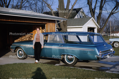 1962 Ford Country Sedan, Woman, November 1962, 1960s