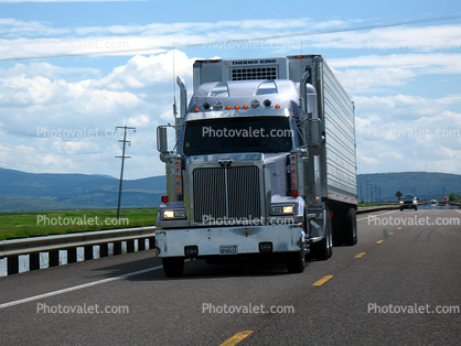 W-Star, Highway-97, southern Oregon, Semi-trailer truck, Semi