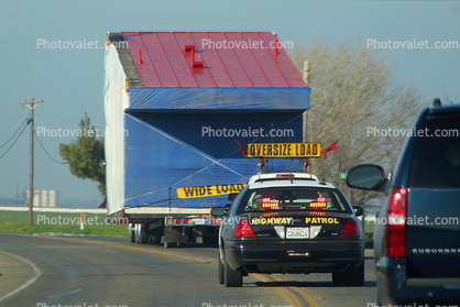 Oversize Load on County Road 269, Five Points, CHP