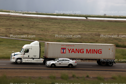 Yang Ming intermodal, Interstate Highway I-5, near Newman