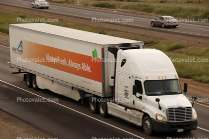 Freightliner, Interstate Highway I-5, southbound lane, near Newman