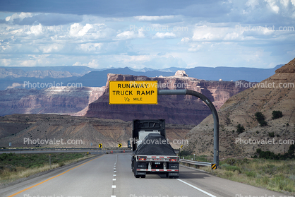 Runaway Truck Ramp, Semi Trailer Truck,  Interstate Highway I-70
