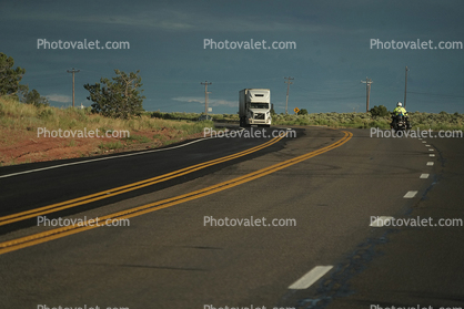 Volvo Semi, Highway, Moab, US Route 191