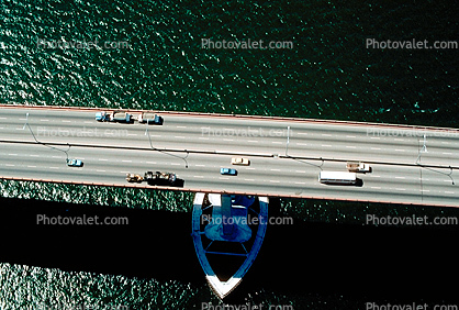 Flying Over the San Mateo Hayward Bridge