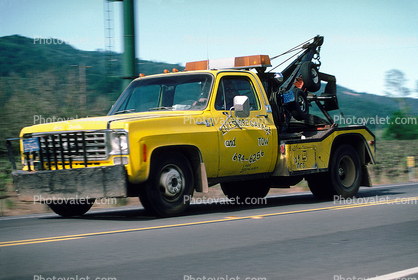 Chevrolet, Chevy, Crane, Tow Truck, Silvarado Trail, Napa County, Towtruck