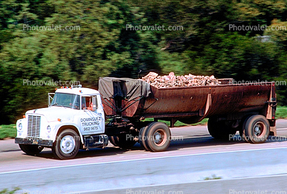 Dominguez Trucking, International Truck, dump truck, US Highway 101