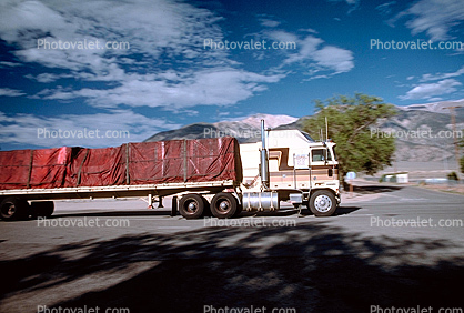 Kenworth flatbed trailer, Semi-trailer truck, Semi, Benton