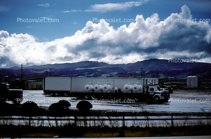 Truck Parked, cloiuds